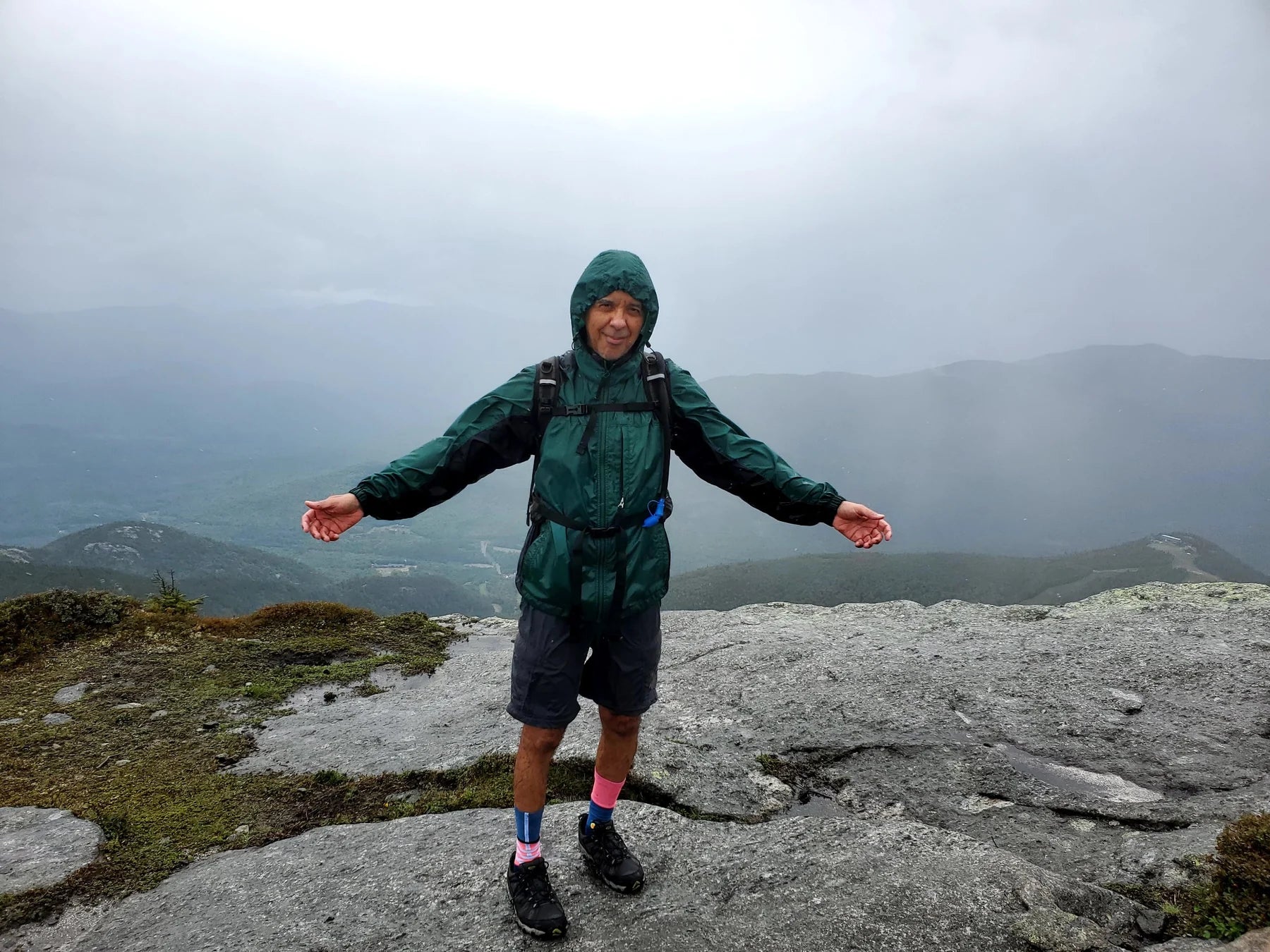 Juarez, founder of Brazilian Botanics, hiking outdoors